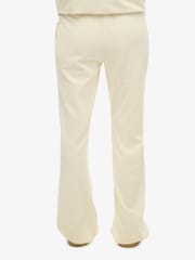 SUPERDRY Cream Velour Wide Leg Joggers - Image 5 of 5