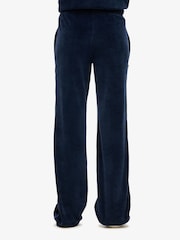 Azul - SUPERDRY Velour Wide Leg Joggers - Imagen 2 de 5