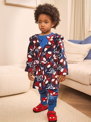 Navy Spiderman Fleece License Robe (12mths-10yrs) - Image 1 of 7