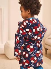 Navy Spiderman Fleece License Robe (12mths-10yrs) - Image 3 of 7