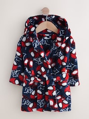 Navy Spiderman Fleece License Robe (12mths-10yrs) - Image 4 of 7