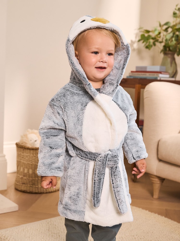 Grey/White Penguin - روب (9 شهور -12 سنة) - صورة 1 من 7