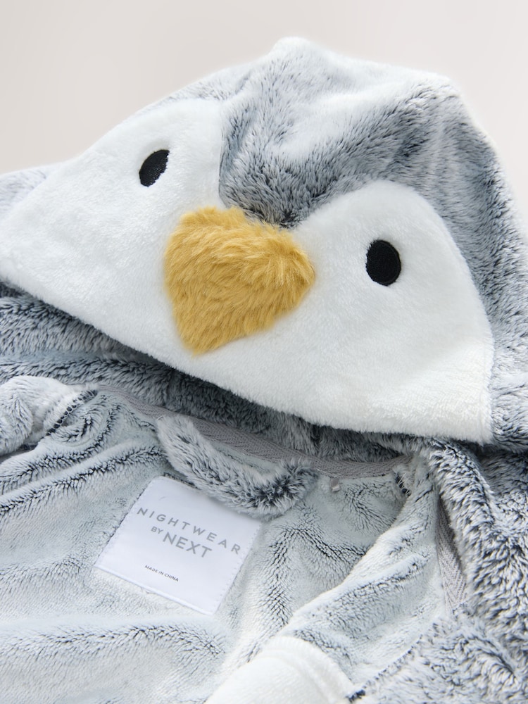 Grey/White Penguin - روب (9 شهور -12 سنة) - صورة 7 من 7