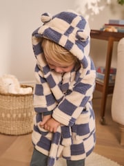 Blue/Ecru Checkerboard Robe (9mths-12yrs) - Image 2 of 8