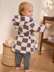 Blue/Ecru Checkerboard Robe (9mths-12yrs) - Image 3 of 8