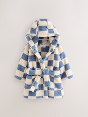 Blue/Ecru Checkerboard Robe (9mths-12yrs) - Image 4 of 8