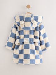 Blue/Ecru Checkerboard Robe (9mths-12yrs) - Image 5 of 8