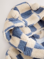 Blue/Ecru Checkerboard Robe (9mths-12yrs) - Image 7 of 8