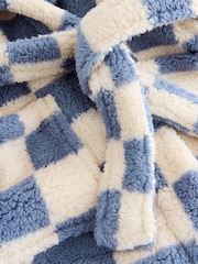 Blue/Ecru Checkerboard Robe (9mths-12yrs) - Image 8 of 8