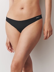 Black/Cream/Pink Thong Cotton Blend No VPL Knickers 7 Pack - Image 9 of 13