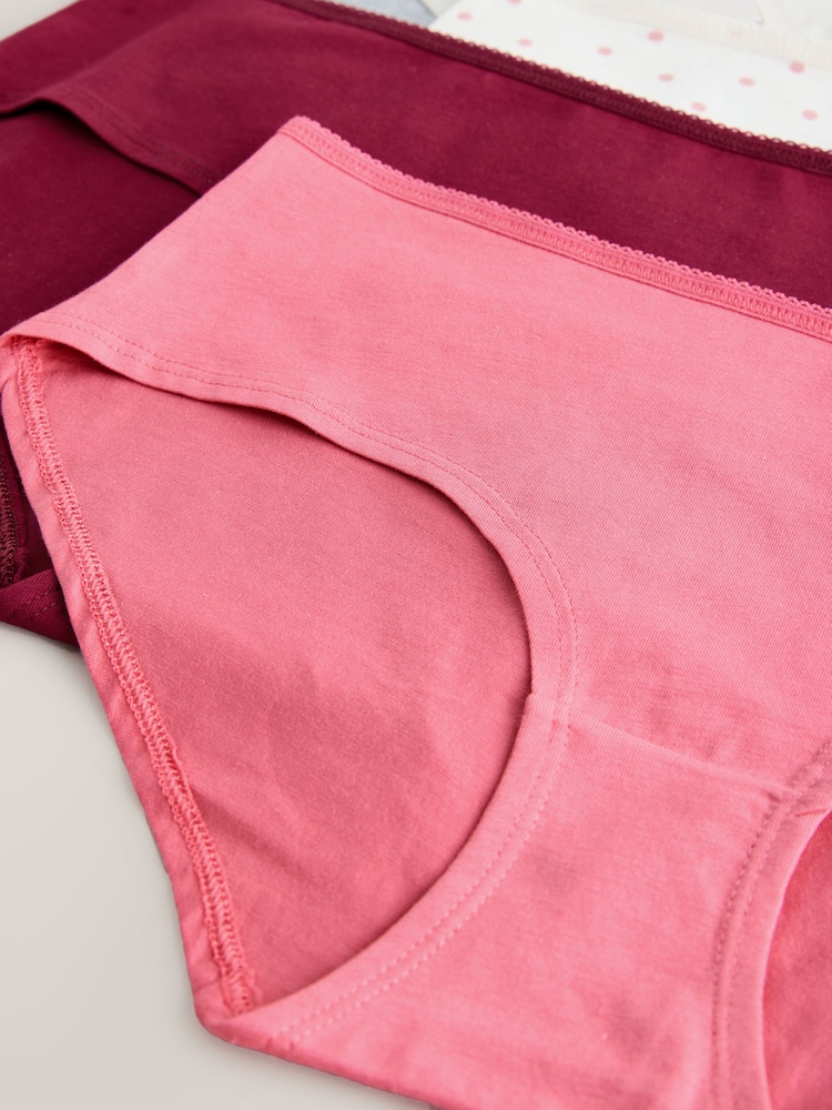 Berry/Pink Short Cotton Rich Knickers 7 Pack - Image 10 of 10 Berry/Pink Short Cotton Rich Knickers 7 Pack - Image 10 of 10