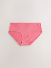 Berry/Pink Short Cotton Rich Knickers 7 Pack - Image 6 of 10