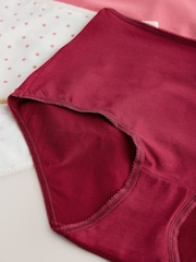 Berry/Pink Full Brief Cotton Rich Knickers 7 Pack - Image 10 of 10
