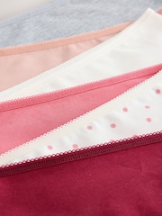 Berry/Pink Full Brief Cotton Rich Knickers 7 Pack - Image 9 of 10