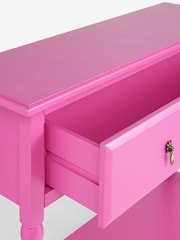 Rockett St George Pink Showstopper 2 Drawer Console Table - Image 9 of 9