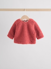 Red Ditsy Baby Fleece Tops and Leggings Set 2 Piece (0mths-2yrs) - Image 3 of 15