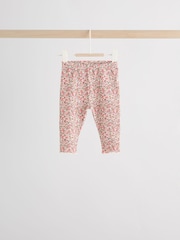 Red Ditsy Baby Fleece Tops and Leggings Set 2 Piece (0mths-2yrs) - Image 4 of 15