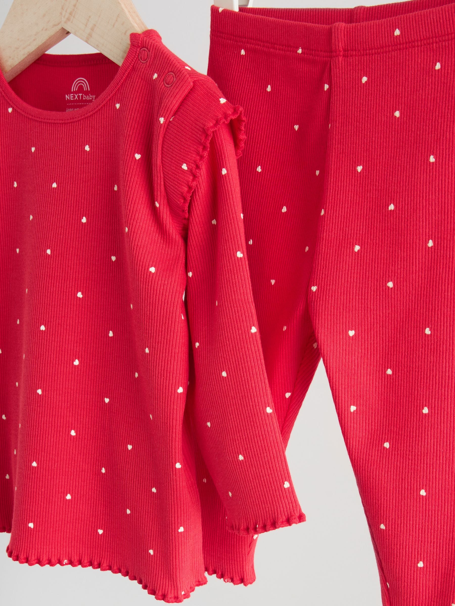 Buy Red Top and Leggings Baby 2 Piece Set (0mths-2yrs) from the