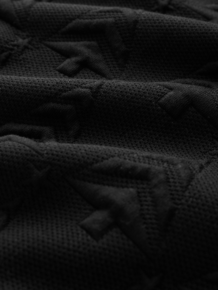 Black Zip Neck Pattern Christmas Crew Sweatshirt - Image 8 of 8