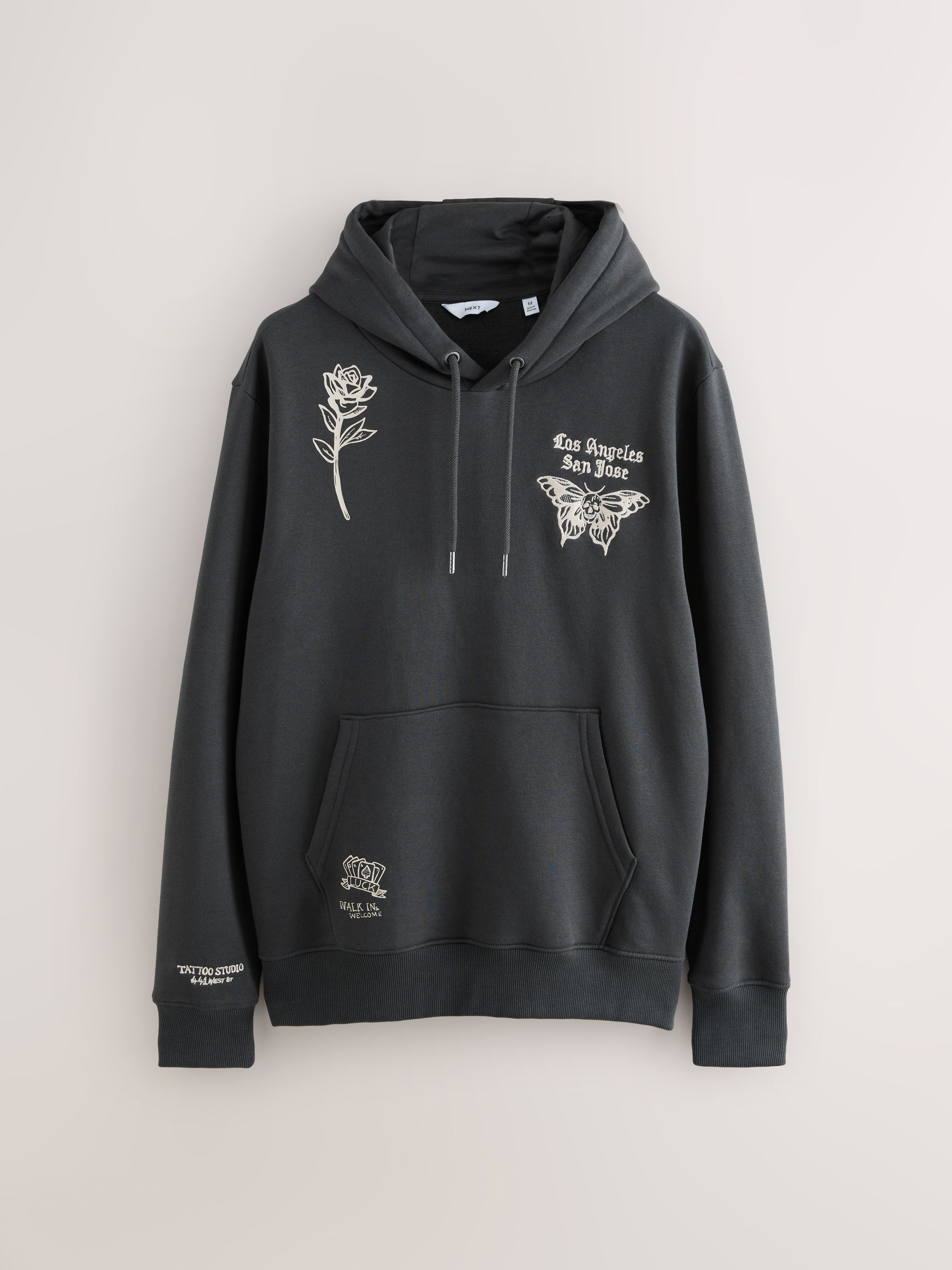 トップス Short Hoodie(Charcoal Gray) Men Arc Zip Hoodie Speckled Twill Forest Moss