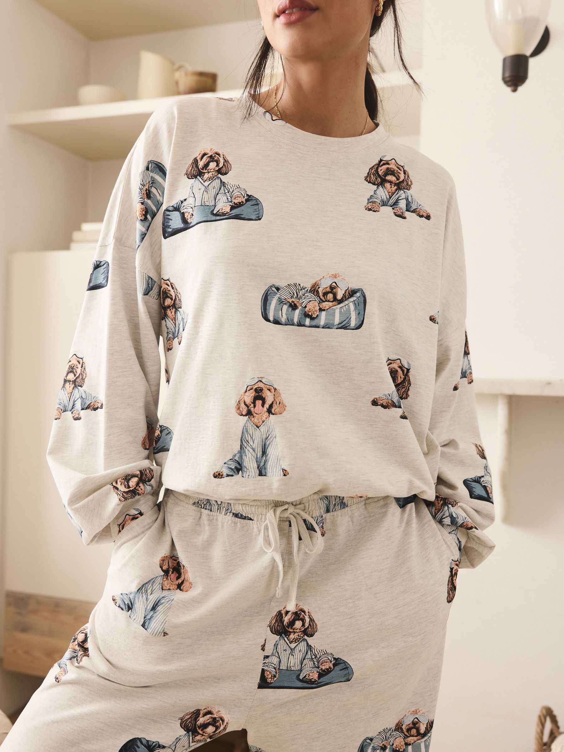 Buy Grey Charlie The Cockapoo Long Sleeve Pyjamas from the Next UK ...