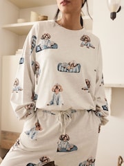 Grey Charlie The Cockapoo 100% Cotton Long Sleeve Pyjamas - Image 5 of 5