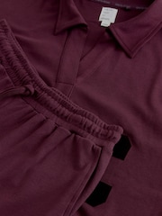 Burgundy Red City Graphic Long Sleeve Pyjamas - Image 3 of 3