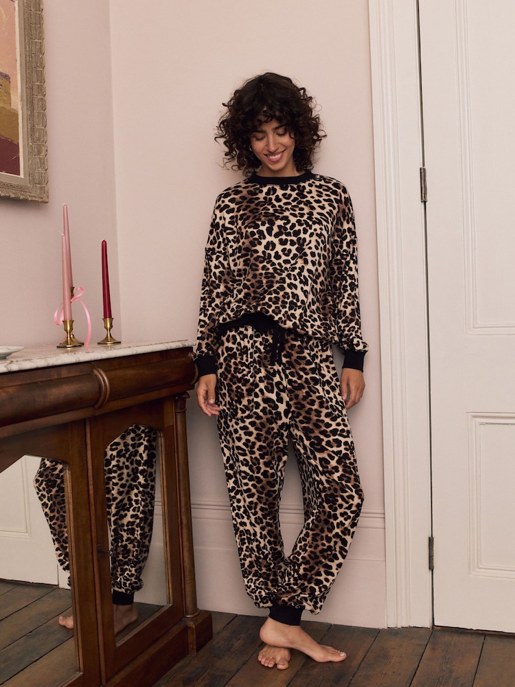 Animal Cosy Long Sleeve Pyjamas - Image 1 of 8 Animal Cosy Long Sleeve Pyjamas - Image 1 of 8