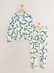 Ecru Bows Long Sleeve Pyjamas - Image 1 of 3