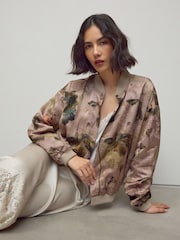 Floral Jacquard Bomber Jacket - Image 2 of 8