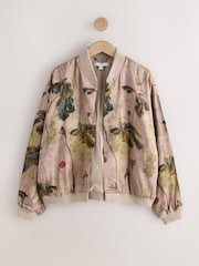 Floral Jacquard Bomber Jacket - Image 6 of 8