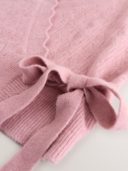 Pink Knitted Wrap Tank - Image 5 of 6