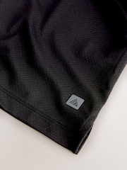 Black Active Gym Textured Training T-Shirt - Image 10 of 10