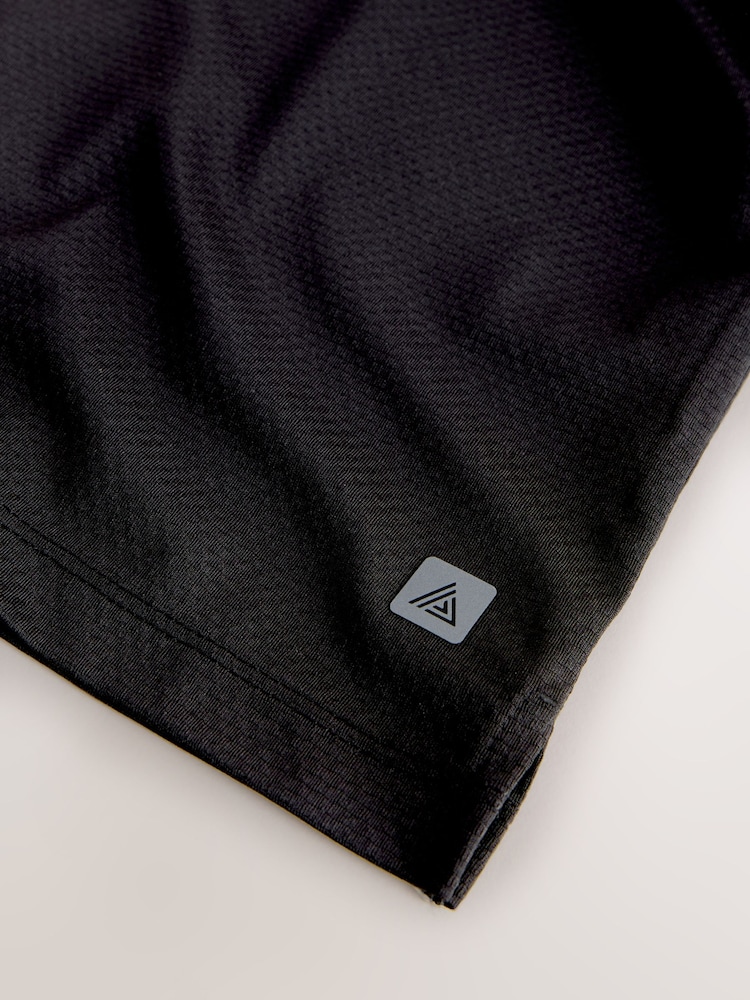 Black Active Gym Textured Training T-Shirt - Image 10 of 10 Black Active Gym Textured Training T-Shirt - Image 10 of 10