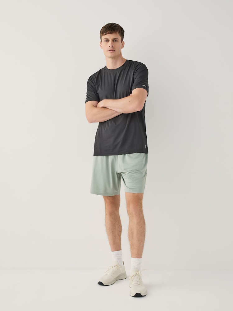 Black Active Gym Textured Training T-Shirt - Image 2 of 9 Black Active Gym Textured Training T-Shirt - Image 2 of 9
