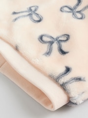 Black/White Soft Velour Bow Print Jumper and Trousers Set (0mths-2yrs) - Image 14 of 14