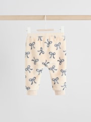 Black/White Soft Velour Bow Print Jumper and Trousers Set (0mths-2yrs) - Image 5 of 14