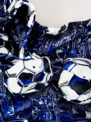 Navy Football Fleece Poncho (3-16yrs) - Image 4 of 4