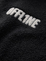 Black Offline Fleece Poncho (3-16yrs) - Image 6 of 6