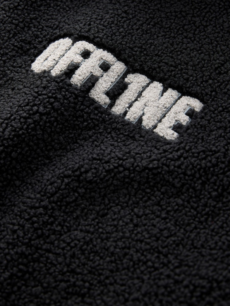 Black Offline Fleece Poncho (3-16yrs) - Image 6 of 6