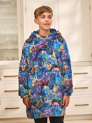 Multi Gamer Fleece Poncho (3-16yrs) - Image 1 of 7