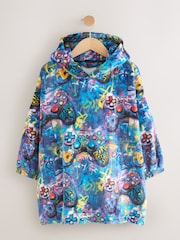 Multi Gamer Fleece Poncho (3-16yrs) - Image 4 of 7