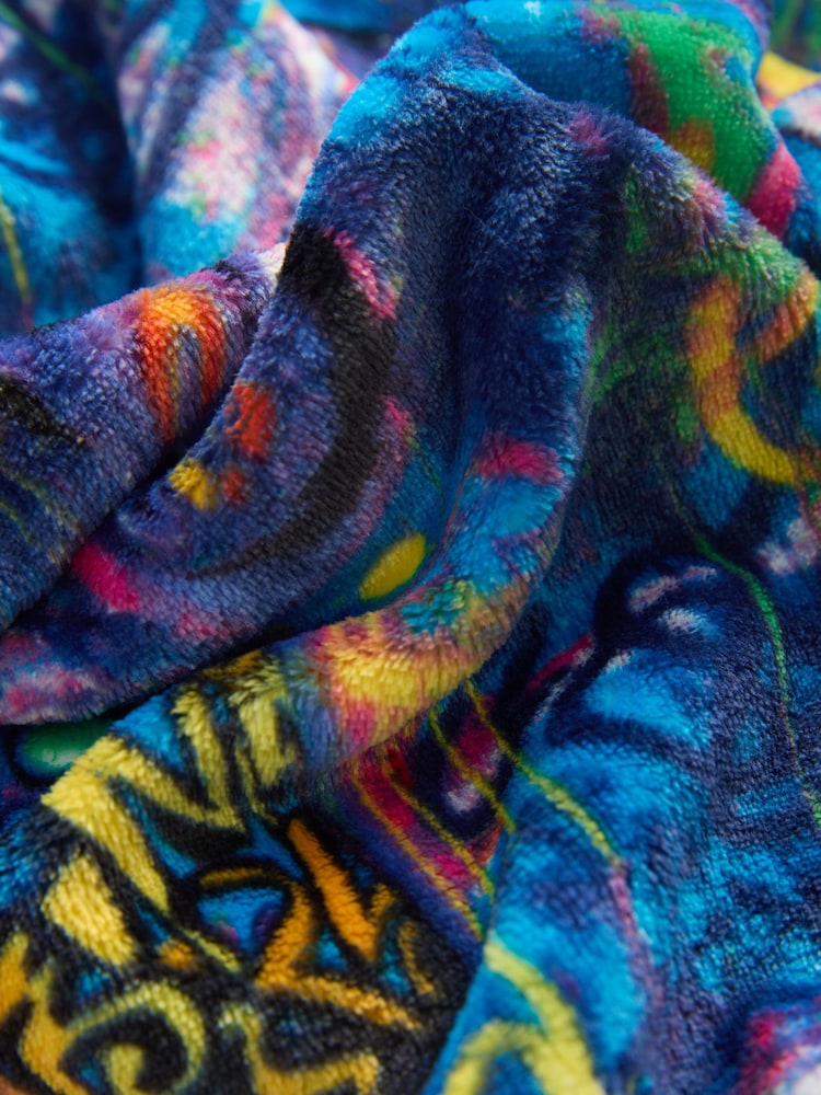 Multi Gamer Fleece Poncho (3-16yrs) - Image 7 of 7
