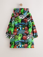 Black Minecraft Fleece Blanket Hoodie (5-16yrs) - Image 5 of 7