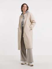 JD Williams Natural Longline Bomber Jacket - Image 2 of 4
