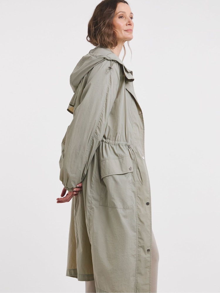 JD Williams Sage Longline Tech Parka - Image 1 of 4