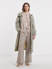 JD Williams Sage Longline Tech Parka - Image 4 of 4