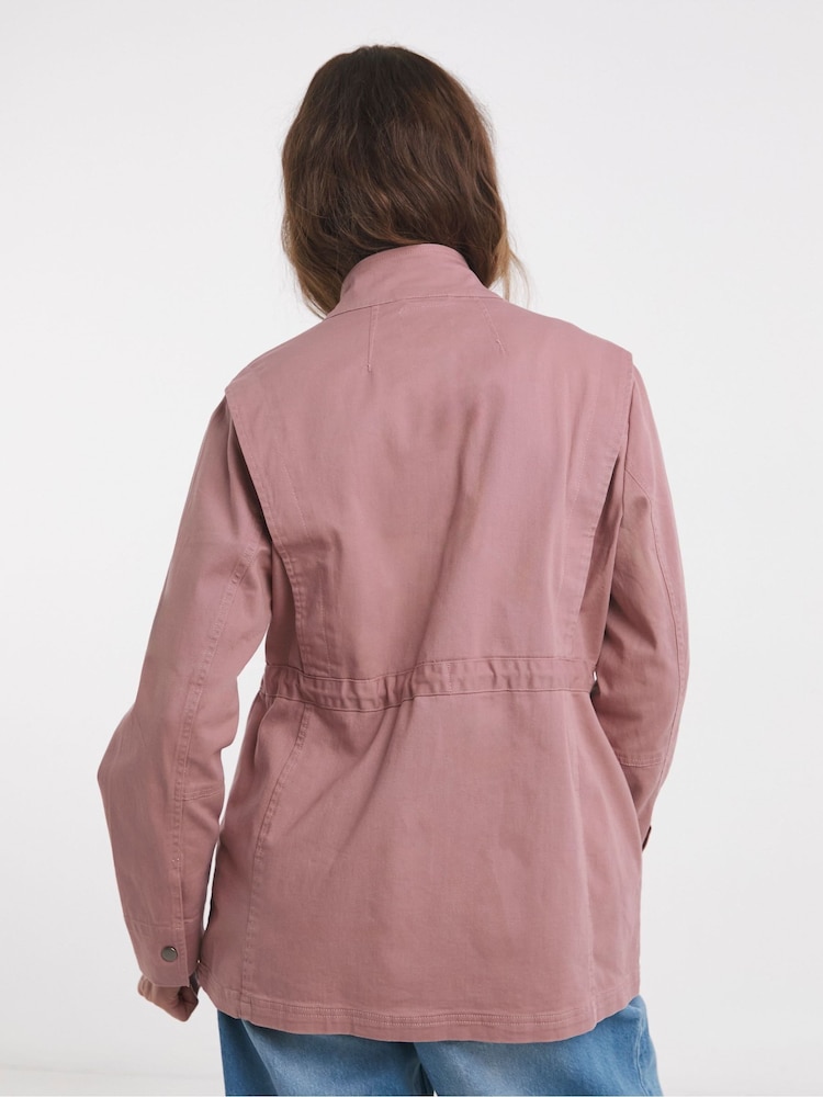 JD Williams Pink Utility Stretch Jacket - Image 2 of 4