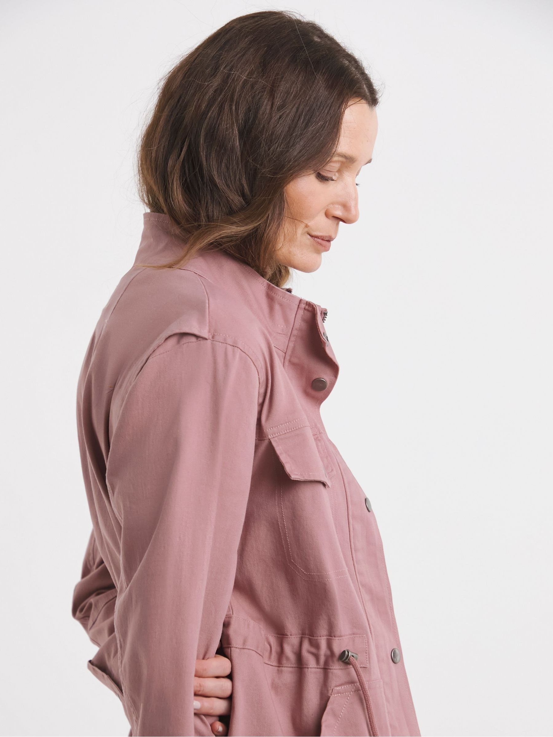 women's elegant long sleeve striped shirt pink white - Temu