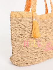 JD Williams Orange Hello Sunshine Beach Bag - Image 4 of 4